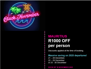 Mauritius Black November Deals