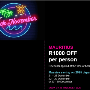 Mauritius Black November Deals